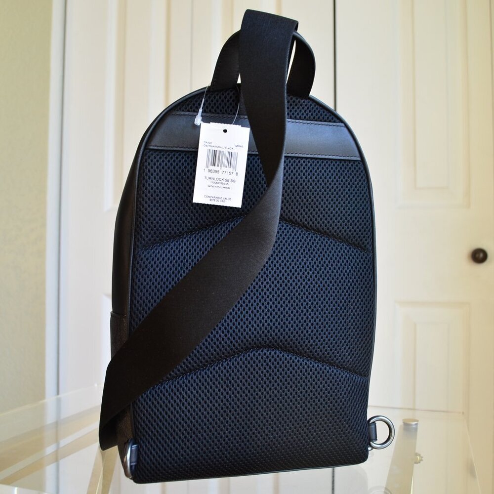Coach  CAJ92 Turnlock Sling Pack In Signature Canvas - Picture 6 of 16